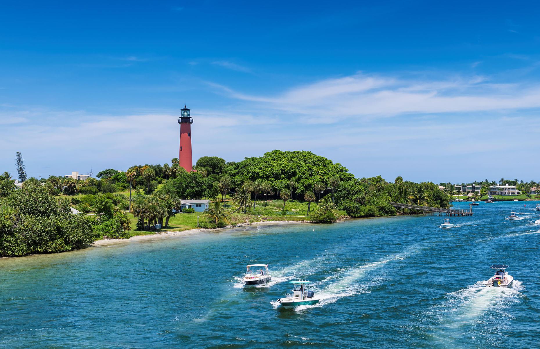 Now: Jupiter Lighthouse, West Palm Beach